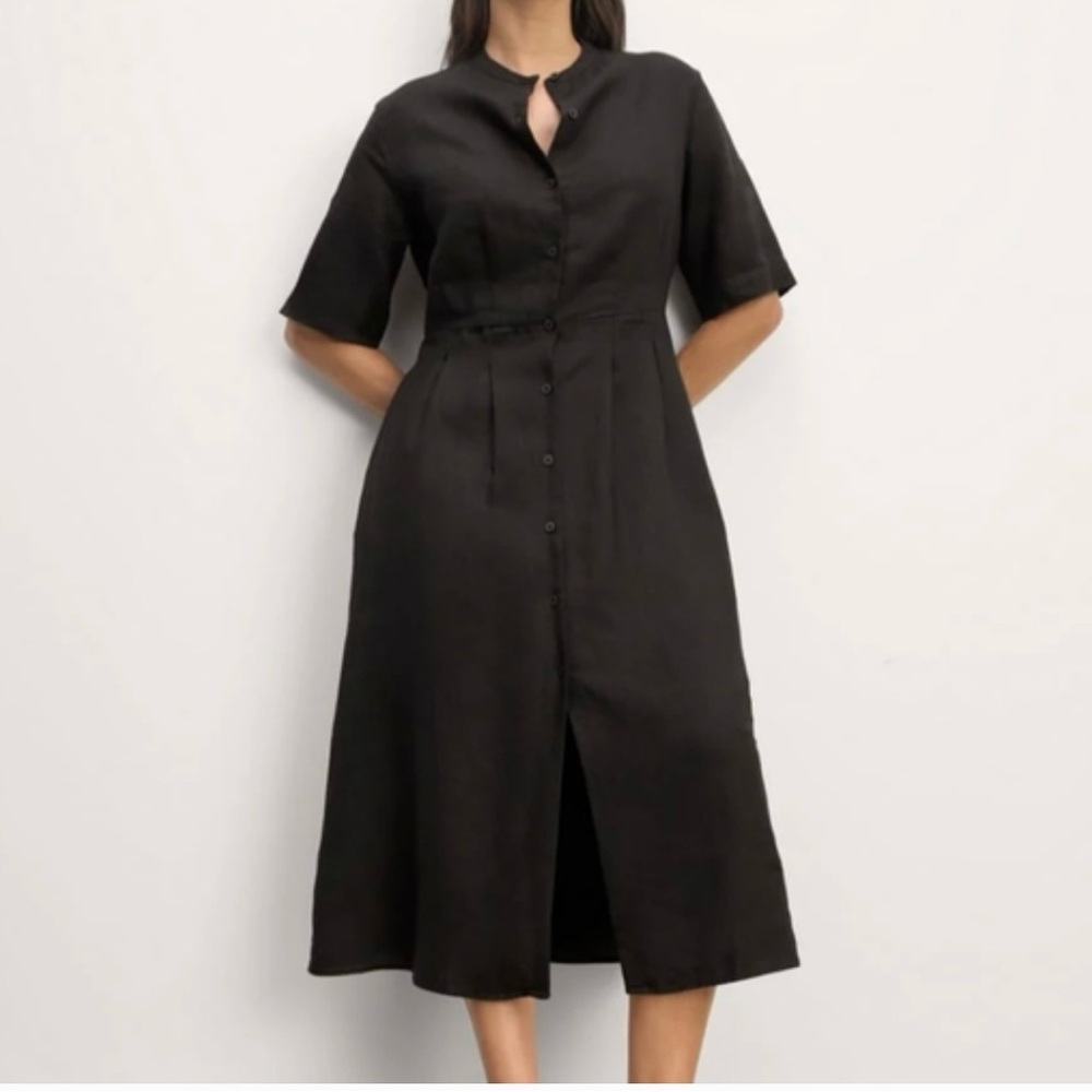 Everlane Classic Black Midi Dress - Picture 1 of 13